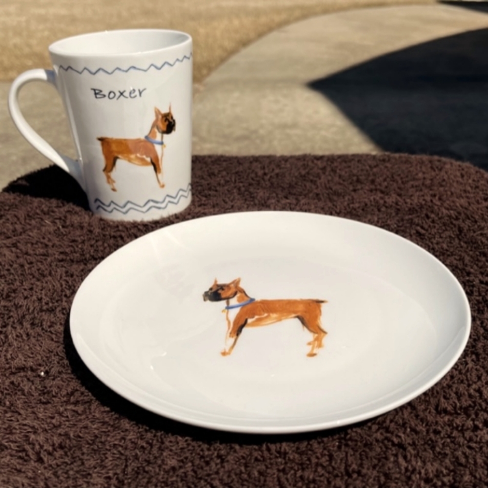 A collectible plate and cup set